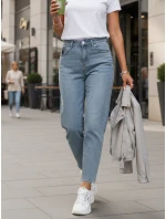 Dámské džíny mom fit s vysokým pasem modré FashionStreet UY2861