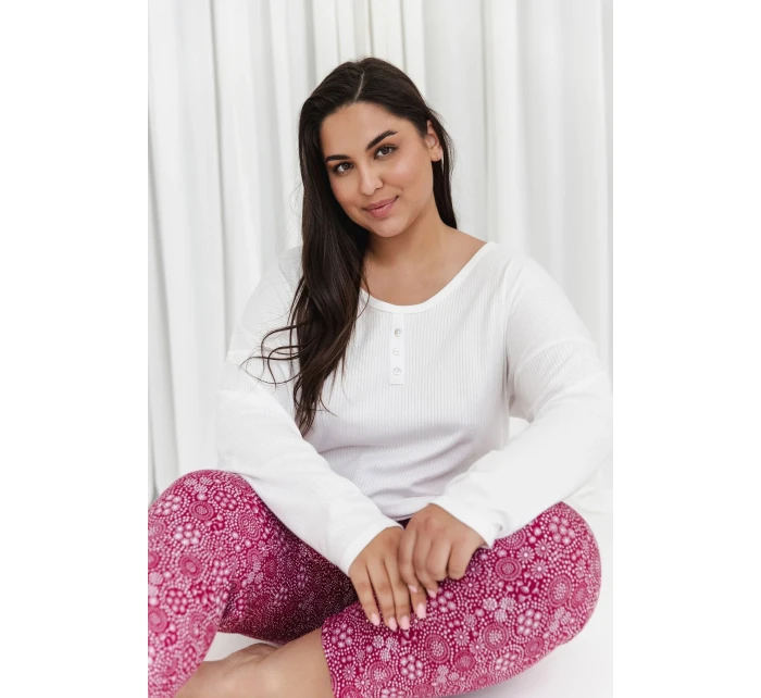 Pyžamo Taro Estella 3005 3/4 2XL-3XL dámskéZ24 Pyžamo Taro Estella 3005 3/4 2XL-3XL dámskéZ24