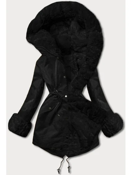 Parka z  czarna model 21246785 - J.STYLE