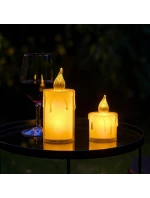 Dekorativní svíčka 3,6x5 cm zdobená LED diodami Dekorativní svíčka 3,6x5 cm zdobená LED diodami