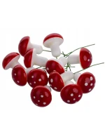 DEKORATIVNÍ HOUBA MUCHOMŮRKA NA DRÁTĚ 16KS DEKORATIVNÍ HOUBA MUCHOMŮRKA NA DRÁTĚ 16KS