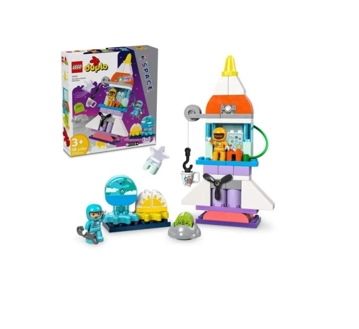 LEGO DUPLO 10422 Dobrodružství raketoplánu 3 v 1