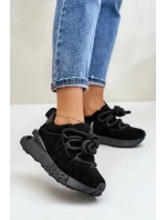 Dámské Zamszové Tenisky Na Platformě S Hlavním Šněrováním Artiker 54C1464 Černé Dámské Zamszové Tenisky Na Platformě S Hlavním Šněrováním Artiker 54C1464 Černé