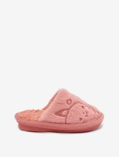 Dětské pantofle s kožíškem Růžové model 21793891 - Befado