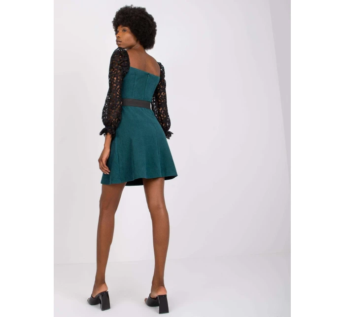 Šaty LK SK 508840.22X tmavě zelená