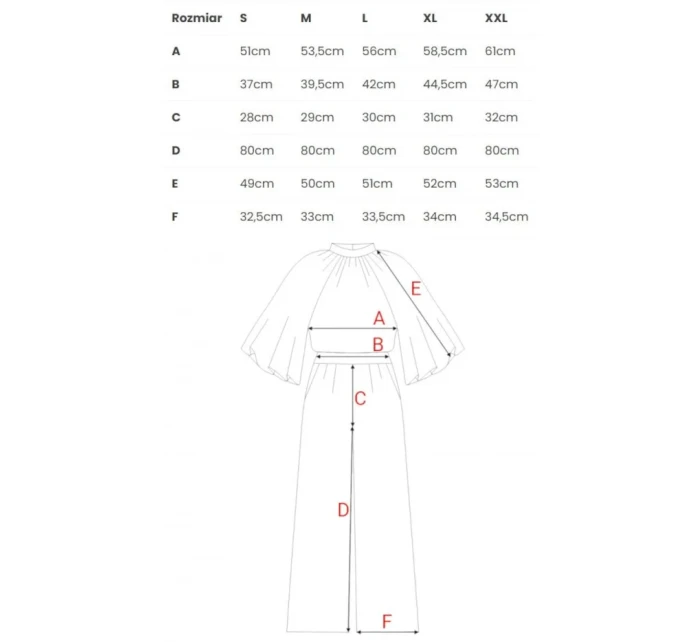 Kombinéza s širokými rukávy a zády modrá model 20966204 - STYLOVE