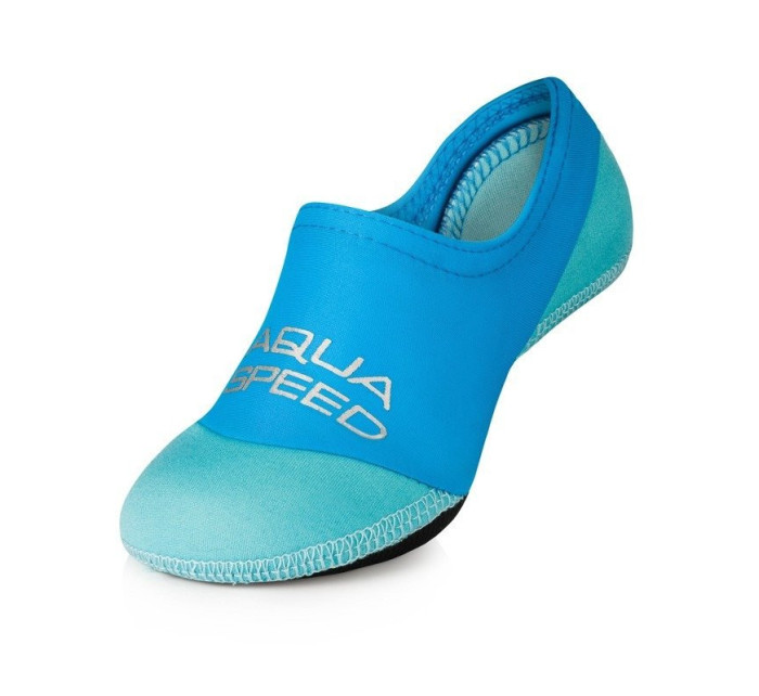 AQUA SPEED Ponožky na plavání Neo Blue Pattern 02