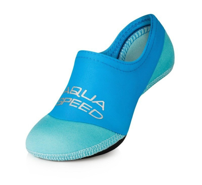 AQUA SPEED Ponožky na plavání Neo Blue Pattern 02