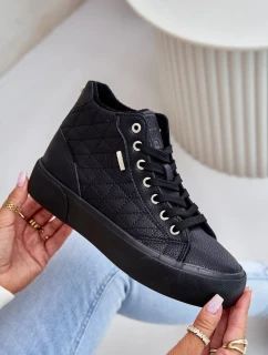 Zateplené Dámské Tenisky S Prošíváním Big Star Černé