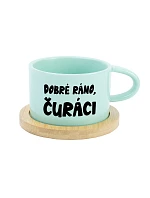 DOBRÉ RÁNO, ČURÁCI - mint hrníček makronka 200 ml DOBRÉ RÁNO, ČURÁCI - mint hrníček makronka 200 ml