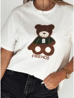 Dámské tričko ecru model 21976450 - Dstreet