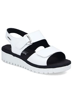 Skórzane damskie na białe model 22086949 - Rieker