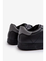 Nízké pánské tenisky z ekologické kůže Big Star NN174284 černé Nízké pánské tenisky z ekologické kůže Big Star NN174284 černé