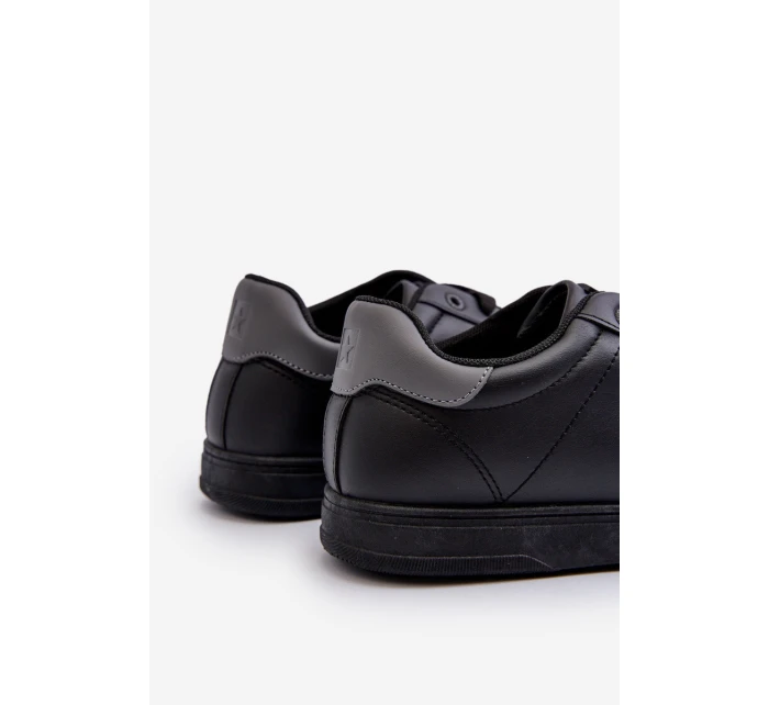 Nízké pánské tenisky z ekologické kůže Big Star NN174284 černé Nízké pánské tenisky z ekologické kůže Big Star NN174284 černé