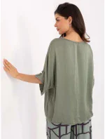 Bluzka TW BZ BI model 21190928 khaki - FPrice Bluzka TW BZ BI model 21190928 khaki - FPrice