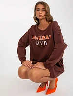 Mikina VI BL 3075.64P tmavě hnědá