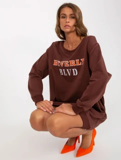 Mikina VI BL 3075.64P tmavě hnědá