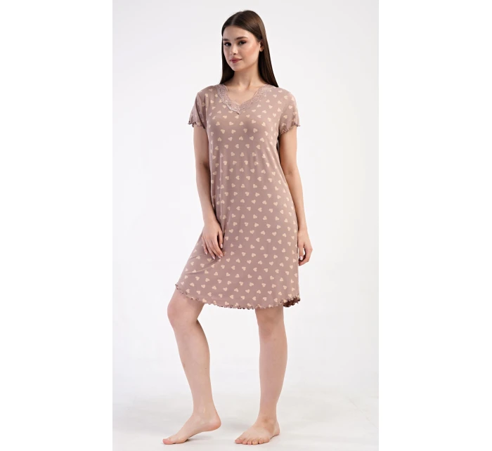 Dámská noční košile s krátkým rukávem model 21345616 - Vienetta