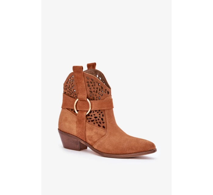 Boty na podpatku model 206790 Step in style Boty na podpatku model 206790 Step in style