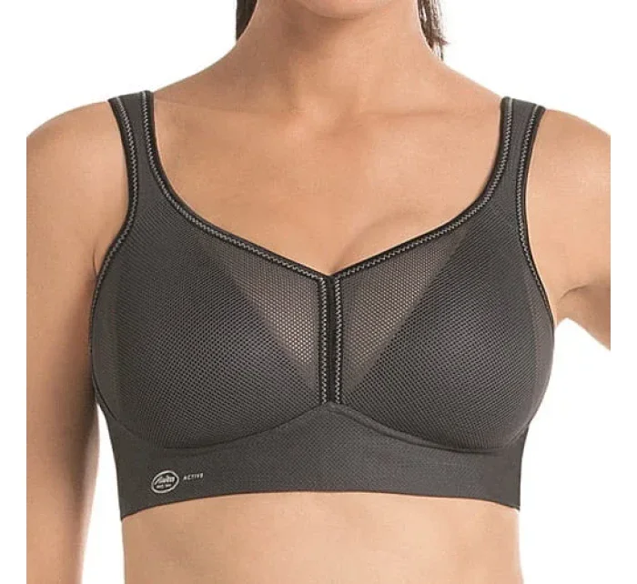 air control sportovní podprsenka výztuž DeltaPad 5544 antracit - Active