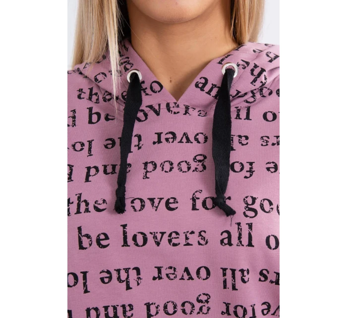 Tmavě růžová sada s potiskem