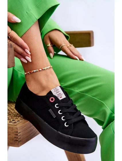 Dámské Tenisky na platformě model 21613030 Černá - Cross Jeans