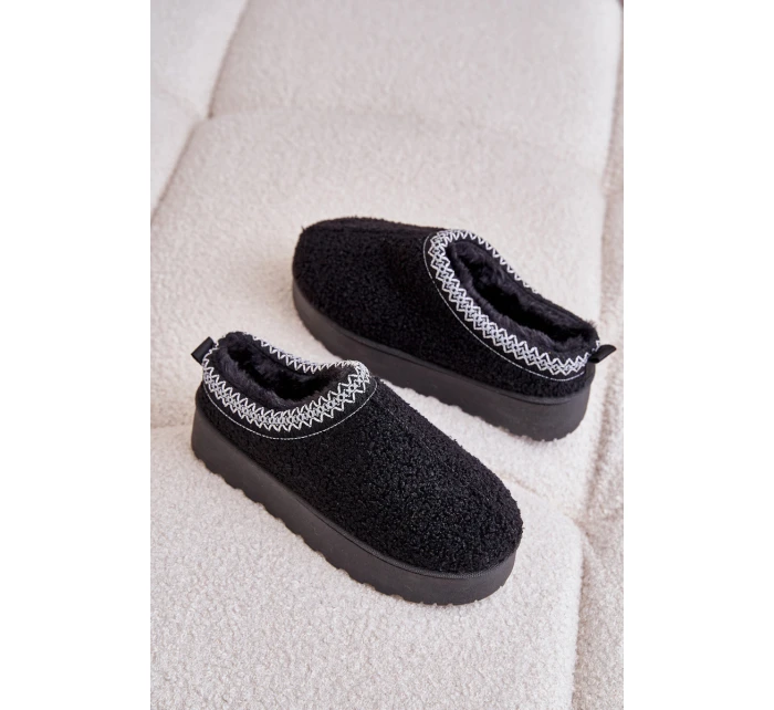 Dámské Sněhule Na Platformě S Vyšíváním Černé Tirissa Dámské Sněhule Na Platformě S Vyšíváním Černé Tirissa