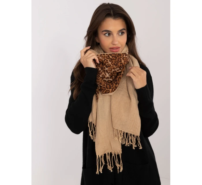 Szalik AT SZ ENEC model 21256583 camelowy - FPrice