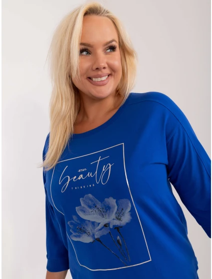 Bluzka RV BZ model 21370610 kobaltowy - FPrice Bluzka RV BZ model 21370610 kobaltowy - FPrice