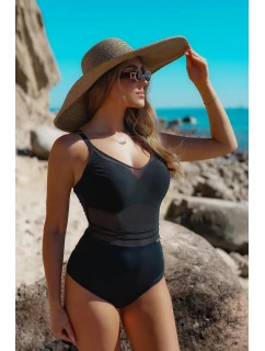 Dámské jednodílné plavky Self S 964 V2MO8 Monte Carlo 8 černé - Self