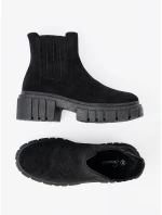 Exkluzívní kotníčkové boty dámské černé platforma Exkluzívní kotníčkové boty dámské černé platforma