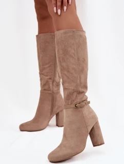 Kozačky na podpatku  model 219583 Step in style