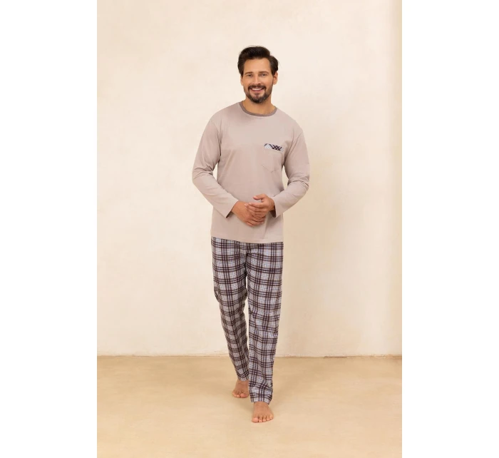 Pyžamo Regina 488 long/r M-XL Z25/26 pánské Pyžamo Regina 488 long/r M-XL Z25/26 pánské