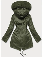 Dámská parka s kožešinou army (5m762-136) Dámská parka s kožešinou army (5m762-136)