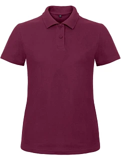 B&C ID.001 /women Dámské piqué polo model 22435984 wine