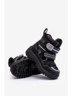 Dětské zateplené sněhule s černé Big model 21637277 - Big Star Shoes Dětské zateplené sněhule s černé Big model 21637277 - Big Star Shoes