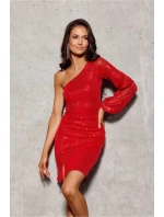 Krátké šaty model 20829245 červené - Roco Fashion