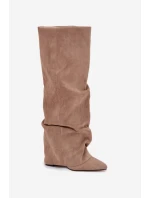 Kozačky na podpatku  model 216987 Step in style