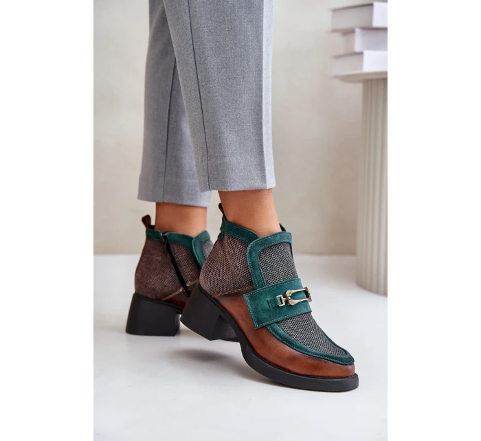 Boty na podpatku model 219253 Step in style Boty na podpatku model 219253 Step in style