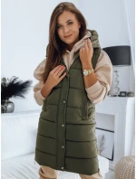 Dámská prošívaná vesta NOELIA zelená FashionStreet TY3132