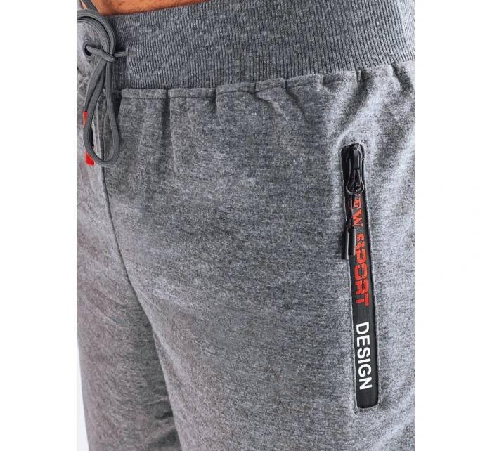 Pánské tmavě šedé teplákové šortky FashionStreet SX2251