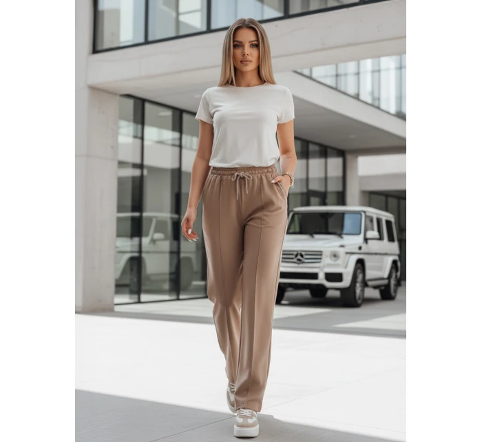 Dámské tepláky DRESSANIK beige FashionStreet UY2701 Dámské tepláky DRESSANIK beige FashionStreet UY2701