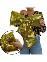 ZLATÝ DEKORATIVNÍ KOKODIL 39x50 cm MICA