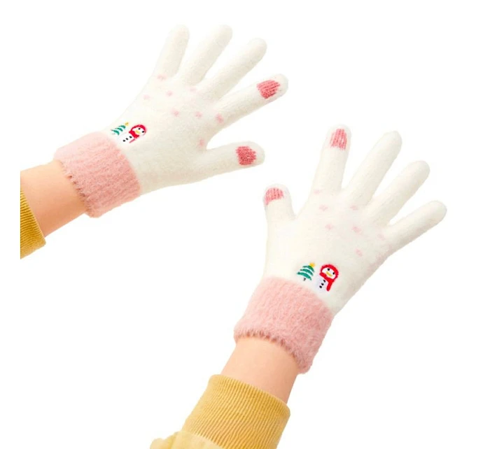 Dámské zimní rukavice na telefon se a vánočním - dámské model 22083409 Dámské zimní rukavice na telefon se a vánočním - dámské model 22083409