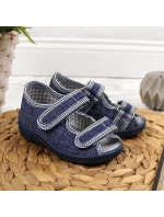 Chlapecké domácí pantofle sandály tmavě modré Nazo