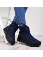 Zimní sněhové boty nepromokavé tmavě modré DK Zimní sněhové boty nepromokavé tmavě modré DK