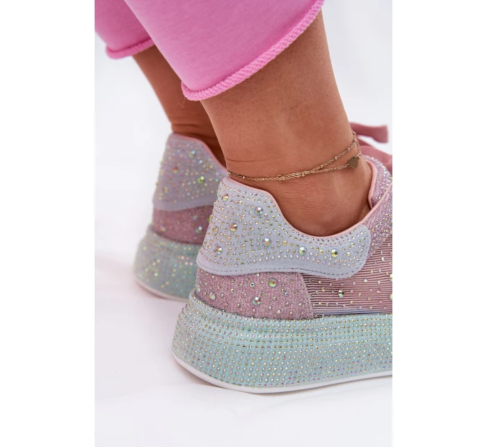 Zdobené sneakersy na platformě GOE RR2N4009 Multikolor