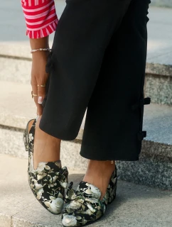 Kožené Lodičky S A Mašlí Černé model 21694748 - Maciejka