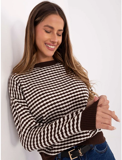 Jumper IT SW 93190.15 hnědý Jumper IT SW 93190.15 hnědý
