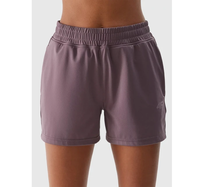 Dámské sportovní rychleschnoucí šortky 4F - světle hnědé
